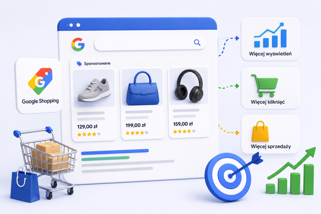 Kampanie produktowe Google (Shopping) – feed i sprzedaż