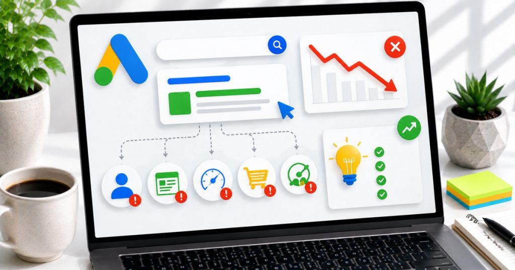 Dlaczego Google Ads nie sprzedaje? 7 przyczyn i naprawa