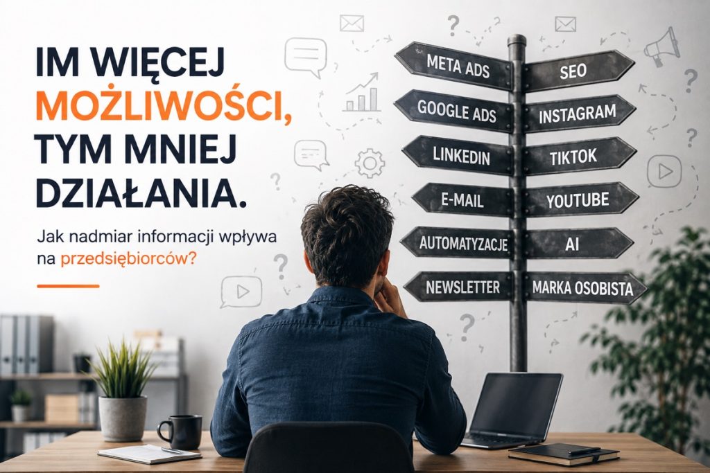 Nadmiar możliwości w firmie – im więcej, tym mniej działania